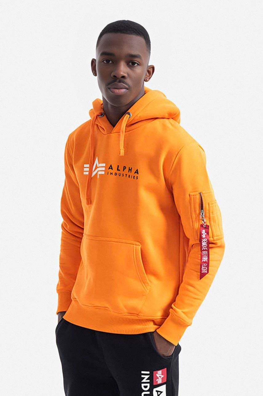 Кофта Alpha Industries чоловіча колір помаранчевий з капюшоном з принтом 118331.429-orange
Кофта Alpha Industries чоловіча колір помаранчевий з капюшоном з принтом 118331.429-orange