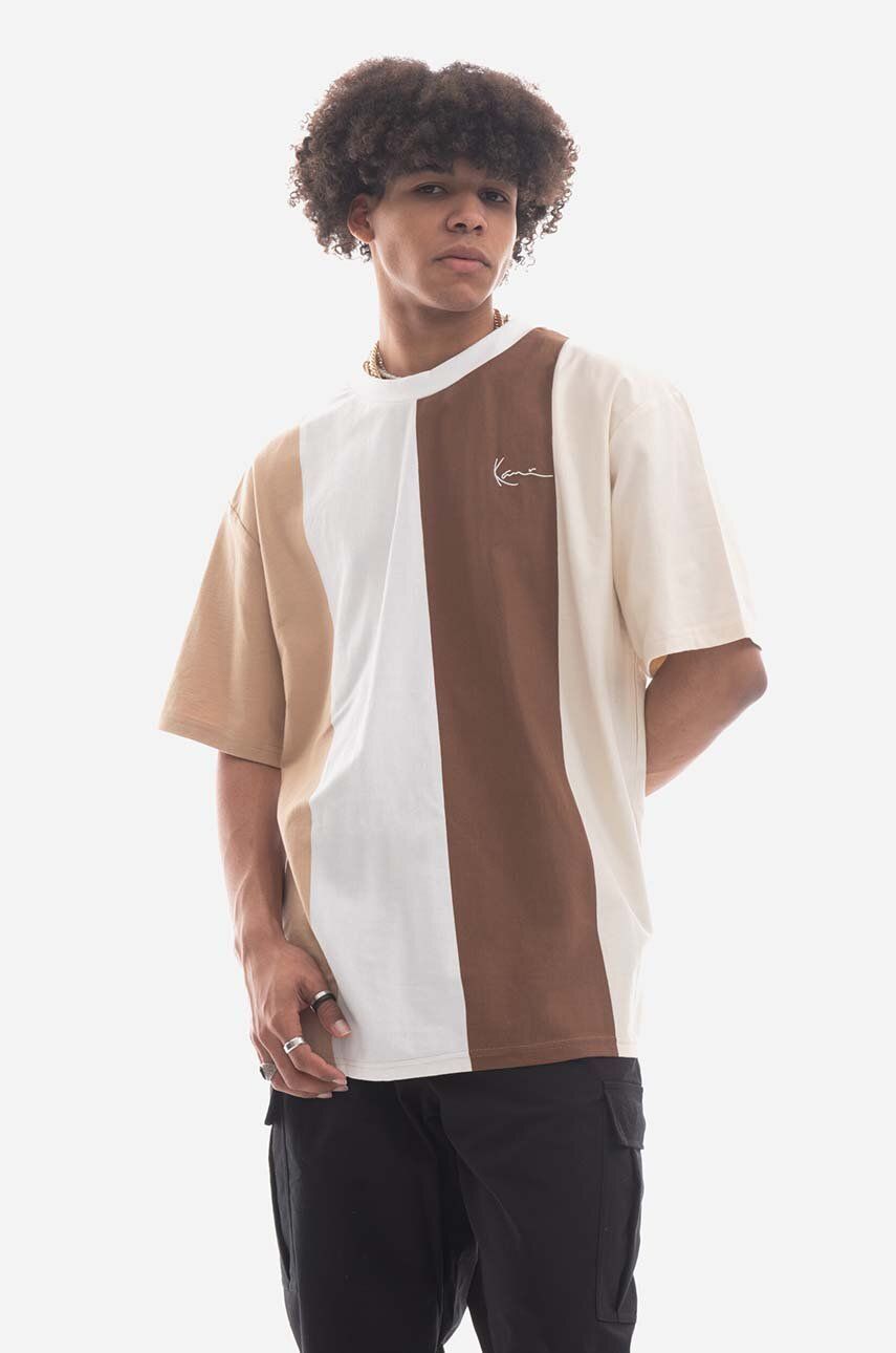 Бавовняна футболка Karl Kani Chest Signature OS Striped Tee колір коричневий візерунок
Бавовняна футболка Karl Kani Chest Signature OS Striped Tee колір коричневий візерунок