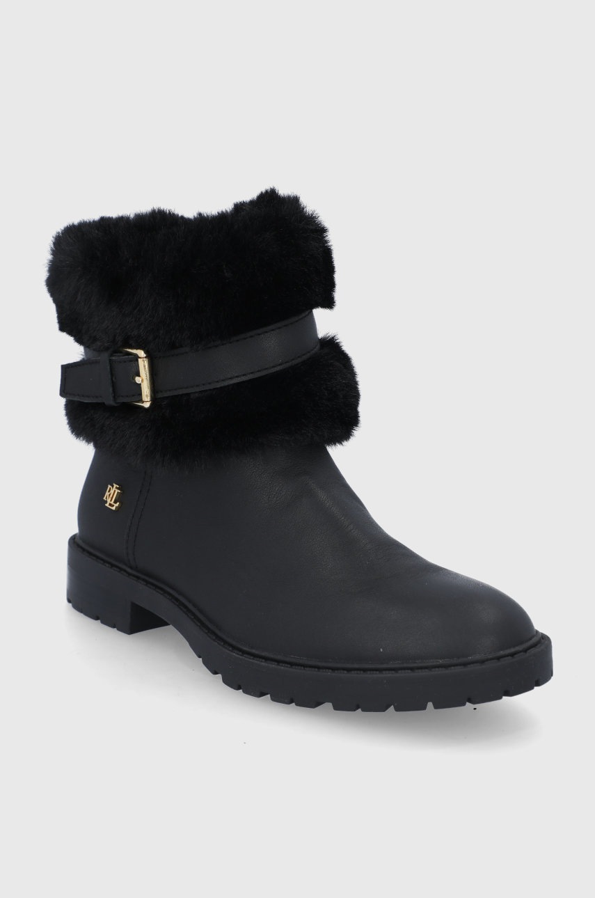 Кожаные полусапожки Lauren Ralph Lauren женское цвет чёрный на плоском ходу слегка утеплённый
Кожаные полусапожки Lauren Ralph Lauren женское цвет чёрный на плоском ходу слегка утеплённый