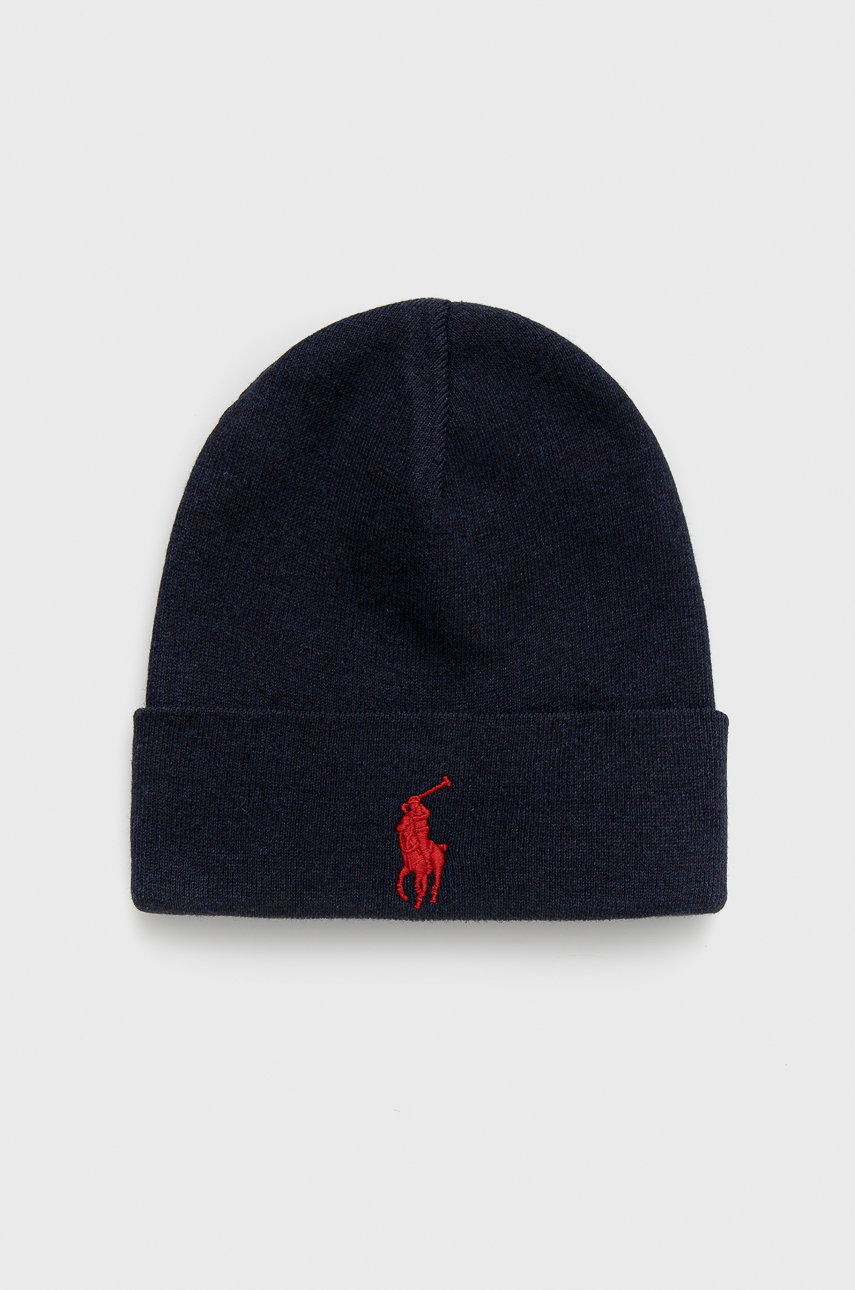 Памучна шапка Polo Ralph Lauren в тъмносиньо с фина плетка от памук, Тъмносин
Памучна шапка Polo Ralph Lauren в тъмносиньо с фина плетка от памук, Тъмносин