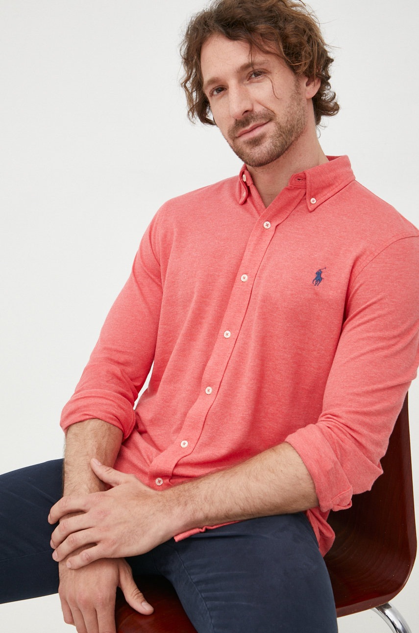 Памучна риза Polo Ralph Lauren мъжка в червено със стандартна кройка с яка с копче, Червен
Памучна риза Polo Ralph Lauren мъжка в червено със стандартна кройка с яка с копче, Червен