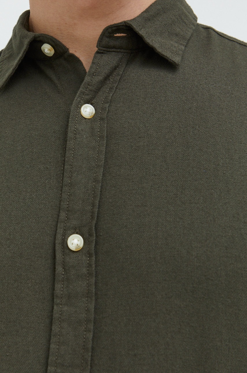 Хлопковая рубашка Produkt by Jack & Jones мужская цвет зелёный regular классический воротник
Хлопковая рубашка Produkt by Jack & Jones мужская цвет зелёный regular классический воротник