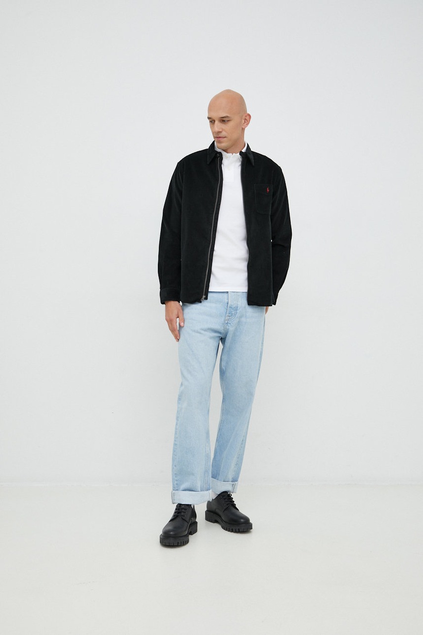 Вельветовая рубашка Polo Ralph Lauren мужская цвет чёрный regular классический воротник
Вельветовая рубашка Polo Ralph Lauren мужская цвет чёрный regular классический воротник