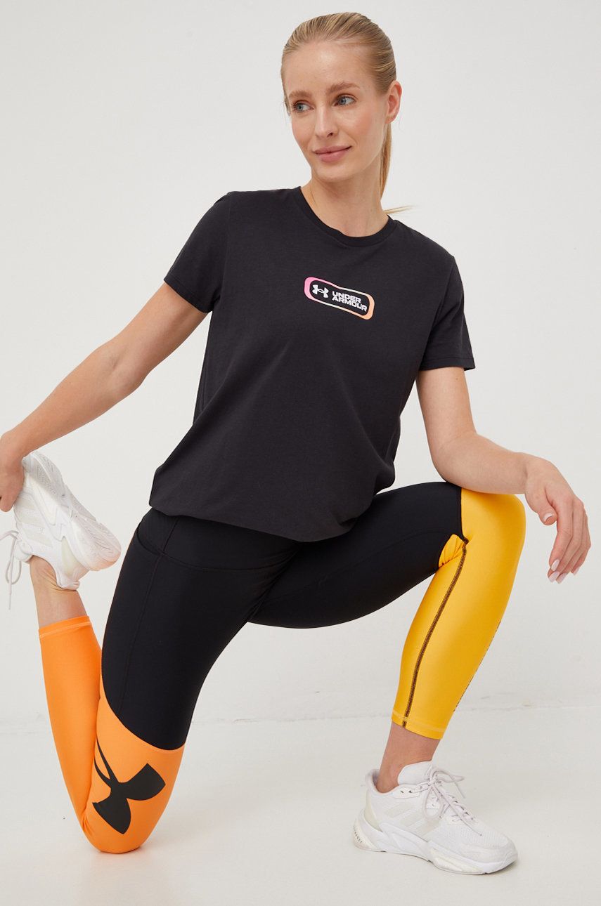 Тренировочные леггинсы Under Armour Armour Colorblock женские цвет чёрный с узором
Тренировочные леггинсы Under Armour Armour Colorblock женские цвет чёрный с узором