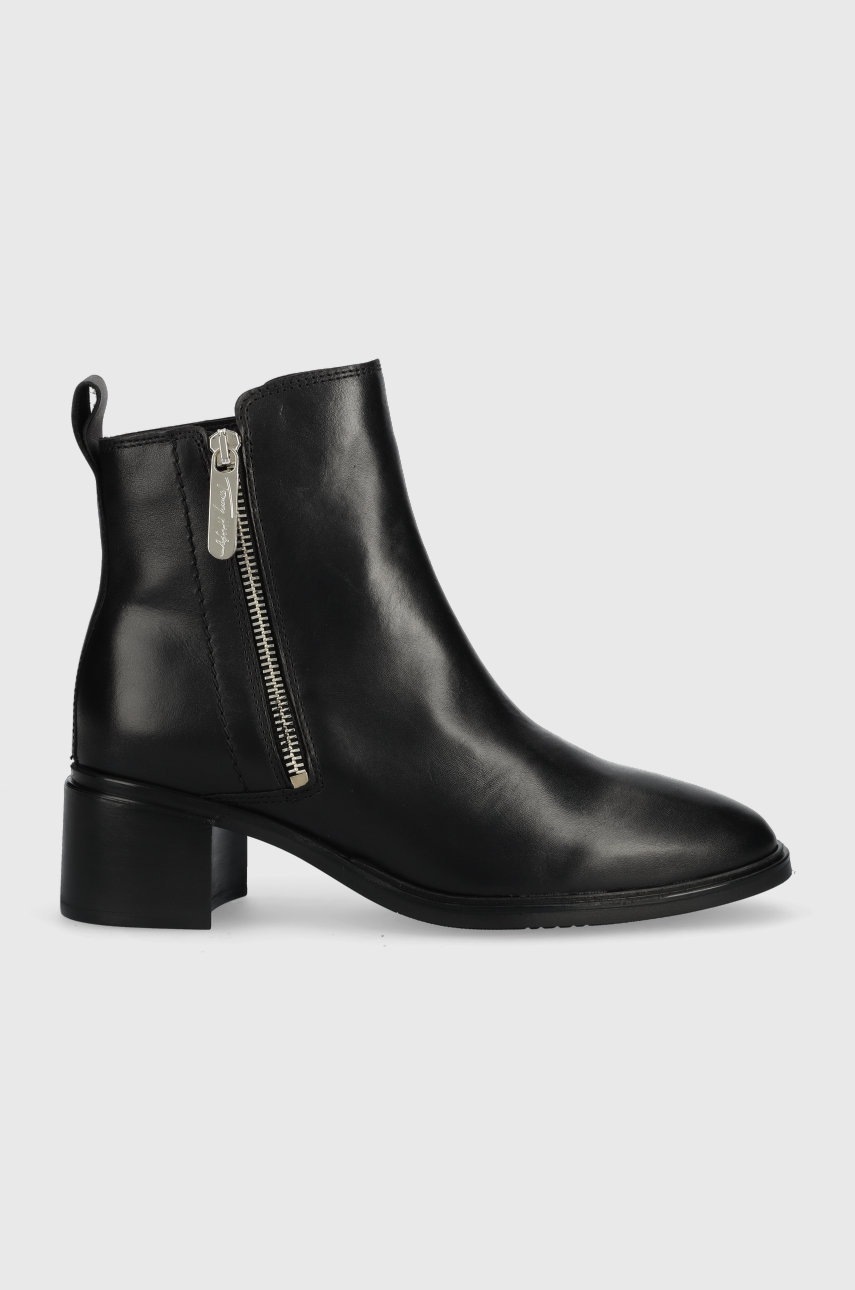 Шкіряні черевики Tommy Hilfiger Zip Leather Mid Heel Boot жіночі колір чорний каблук блок
Шкіряні черевики Tommy Hilfiger Zip Leather Mid Heel Boot жіночі колір чорний каблук блок