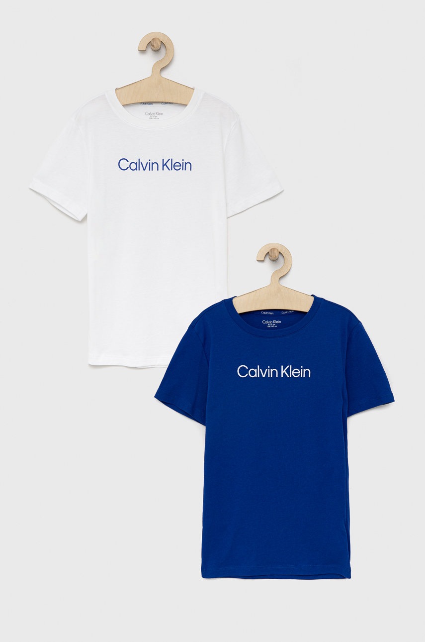 Детска памучна тениска Calvin Klein Underwear 2 чифта в тъмносиньо с принт, Тъмносин
Детска памучна тениска Calvin Klein Underwear 2 чифта в тъмносиньо с принт, Тъмносин