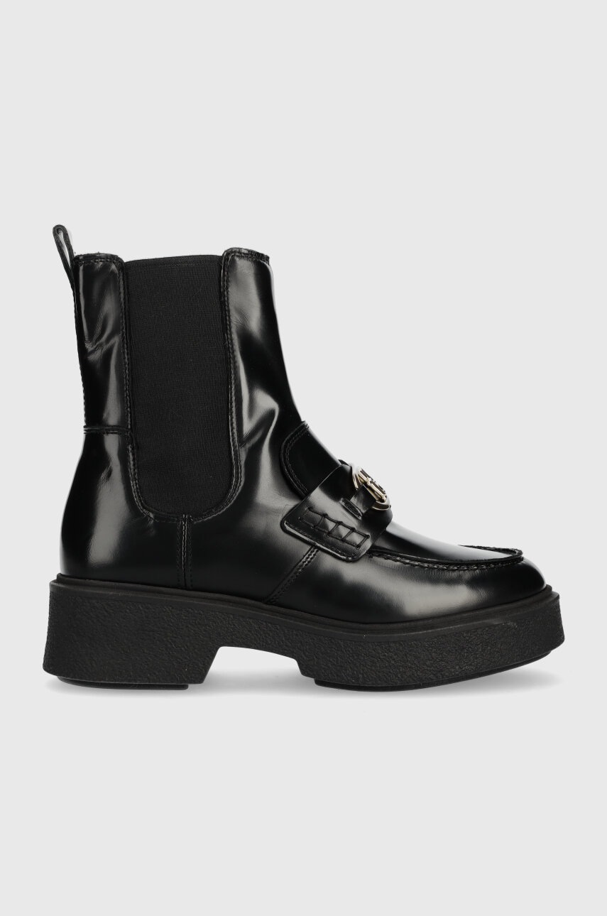 Шкіряні черевики Tommy Hilfiger TH HARDWARE LOAFER BOOT жіночі колір чорний на плоскому ходу FW0FW07317
Шкіряні черевики Tommy Hilfiger TH HARDWARE LOAFER BOOT жіночі колір чорний на плоскому ходу FW0FW07317