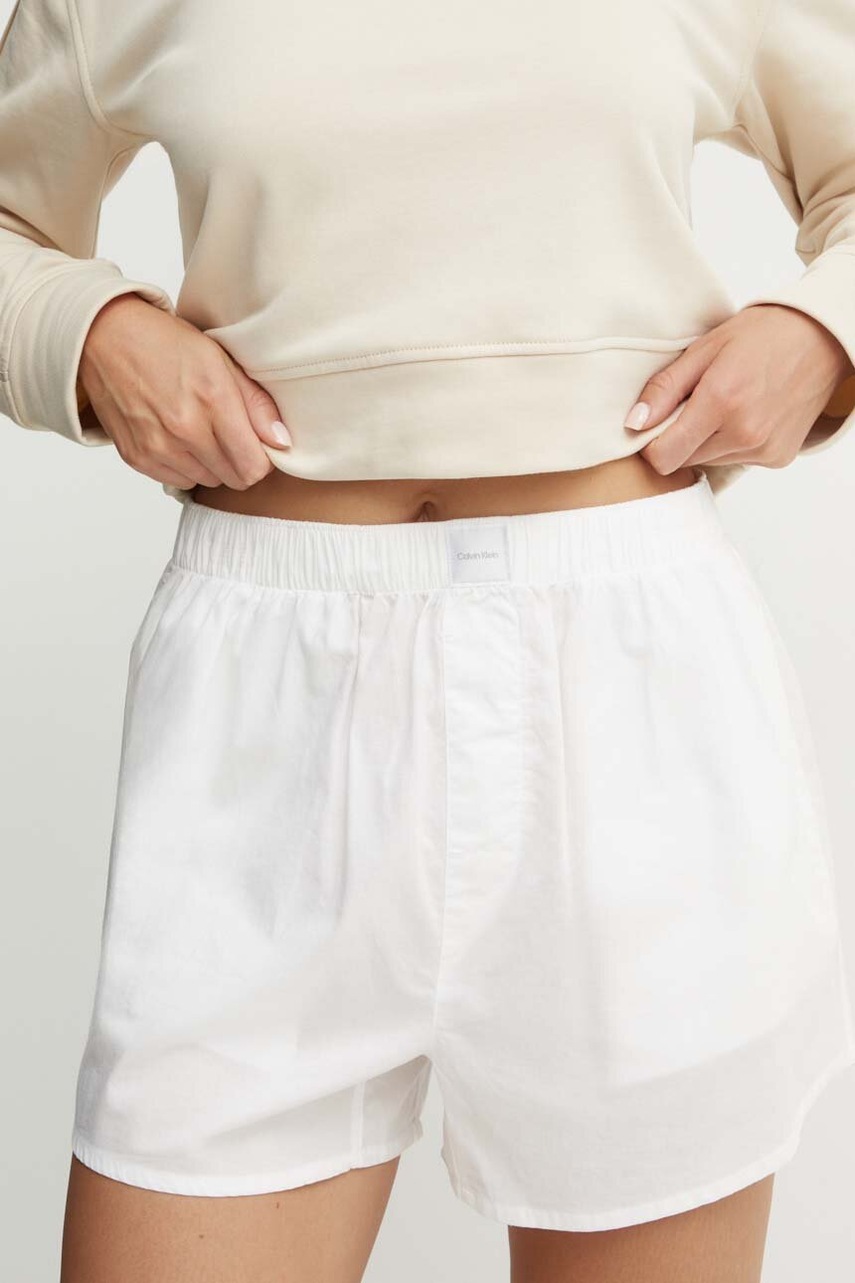 Памучно късо долнище на пижама Calvin Klein Underwear в бяло от памук 000QS7245E, Бял
Памучно късо долнище на пижама Calvin Klein Underwear в бяло от памук 000QS7245E, Бял