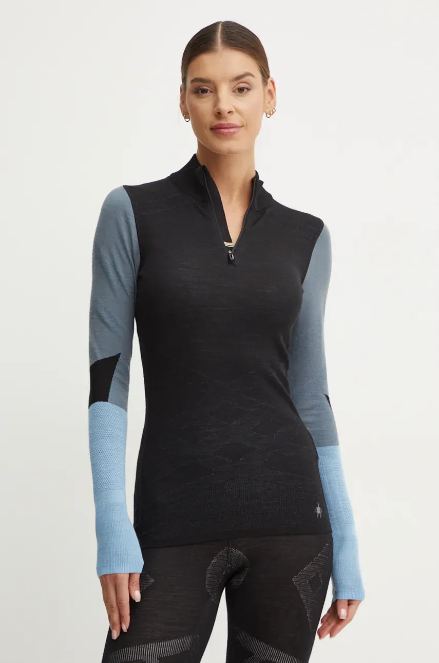 Функционална блуза с дълги ръкави Smartwool Intraknit Thermal Merino Base Layer Colorblock в черно SW002837, Черен
Функционална блуза с дълги ръкави Smartwool Intraknit Thermal Merino Base Layer Colorblock в черно SW002837, Черен