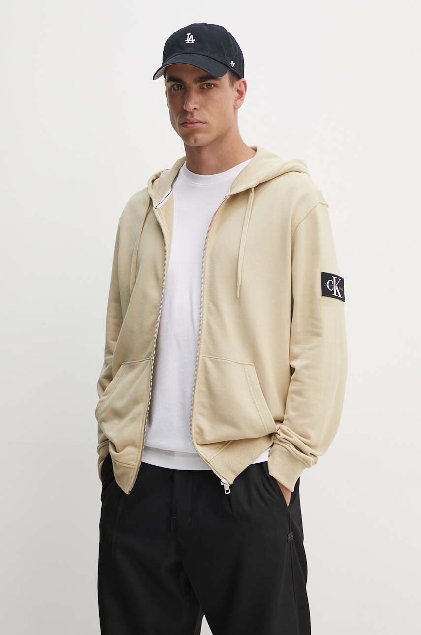 Памучен суичър Calvin Klein Jeans в бежово с качулка с изчистен дизайн J30J325627, Бежов
Памучен суичър Calvin Klein Jeans в бежово с качулка с изчистен дизайн J30J325627, Бежов