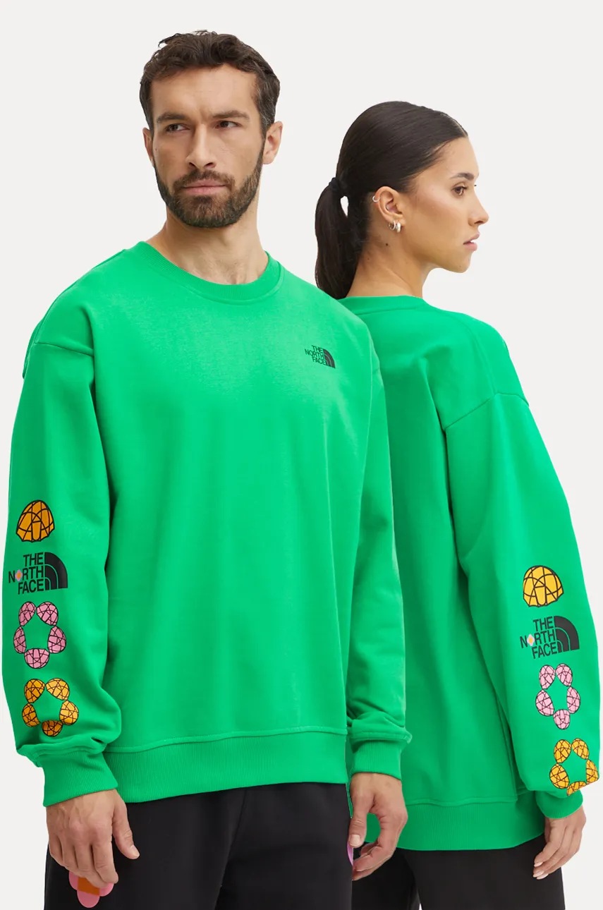Памучен суичър The North Face TNF x Yinka Ilori в зелено с принт NF0A89C5PO81, Зелен
Памучен суичър The North Face TNF x Yinka Ilori в зелено с принт NF0A89C5PO81, Зелен