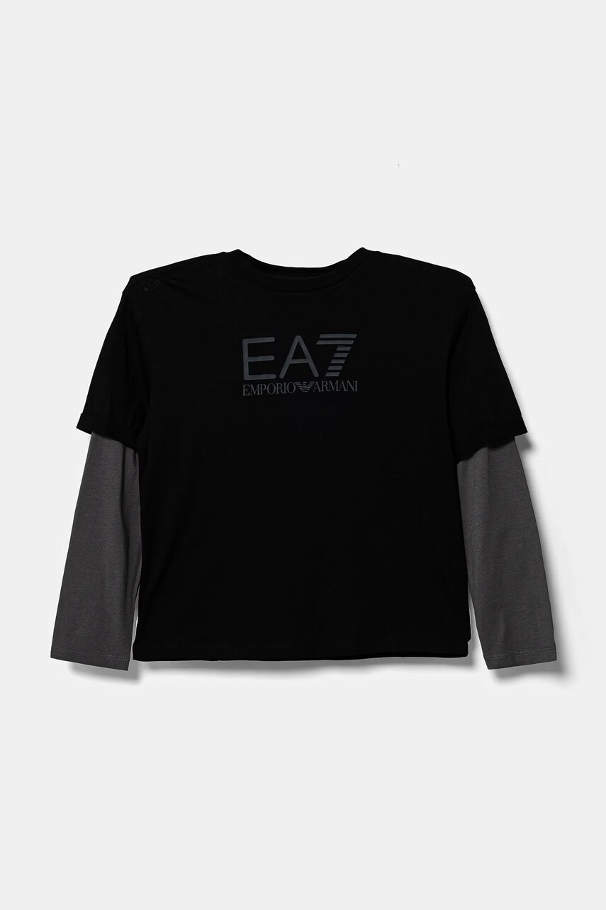 Детска блуза с дълги ръкави EA7 Emporio Armani в черно с принт 6DBT63 BJ02Z, Черен
Детска блуза с дълги ръкави EA7 Emporio Armani в черно с принт 6DBT63 BJ02Z, Черен