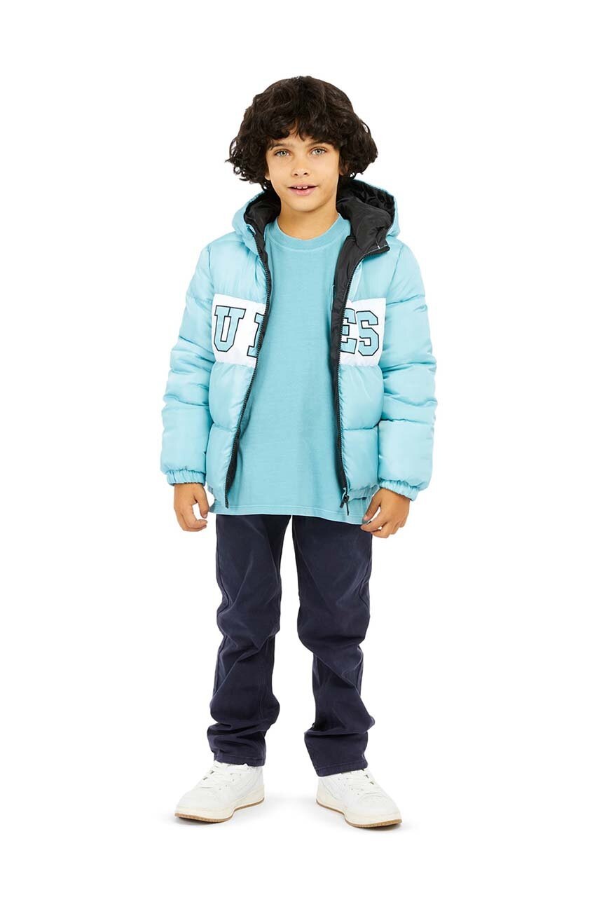 Детска блуза с дълги ръкави Guess в тюркоазено с изчистен дизайн L4YI31 K8HM4, Тюркоазен
Детска блуза с дълги ръкави Guess в тюркоазено с изчистен дизайн L4YI31 K8HM4, Тюркоазен