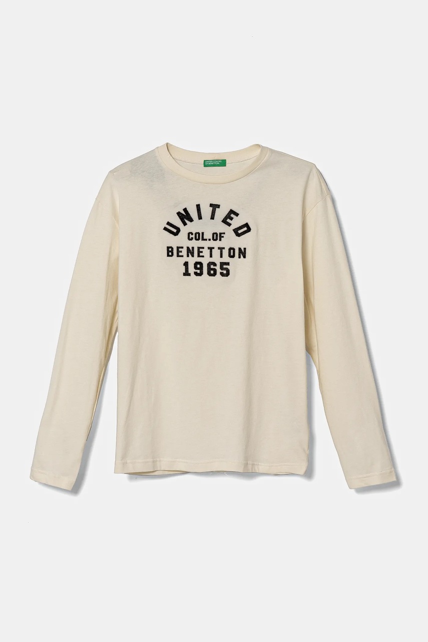 Детска блуза с дълги ръкави United Colors of Benetton в бежово с апликация 3ATNC10KU, Бежов
Детска блуза с дълги ръкави United Colors of Benetton в бежово с апликация 3ATNC10KU, Бежов