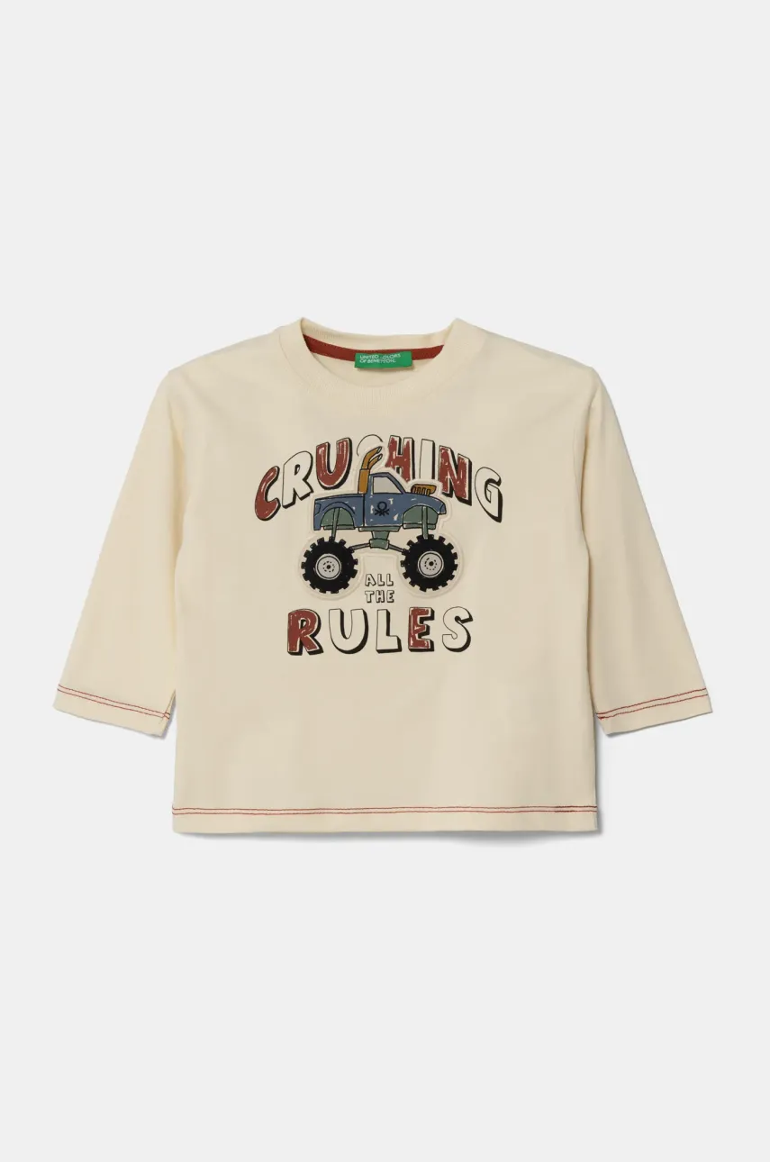 Детска блуза с дълги ръкави United Colors of Benetton в бежово с принт 3EG9G10GJ, Бежов
Детска блуза с дълги ръкави United Colors of Benetton в бежово с принт 3EG9G10GJ, Бежов