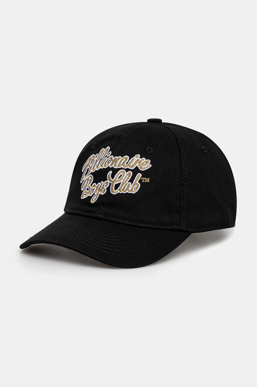 Памучна шапка с козирка Billionaire Boys Club Script Logo Dad Cap в черно с апликация B24472, Черен
Памучна шапка с козирка Billionaire Boys Club Script Logo Dad Cap в черно с апликация B24472, Черен