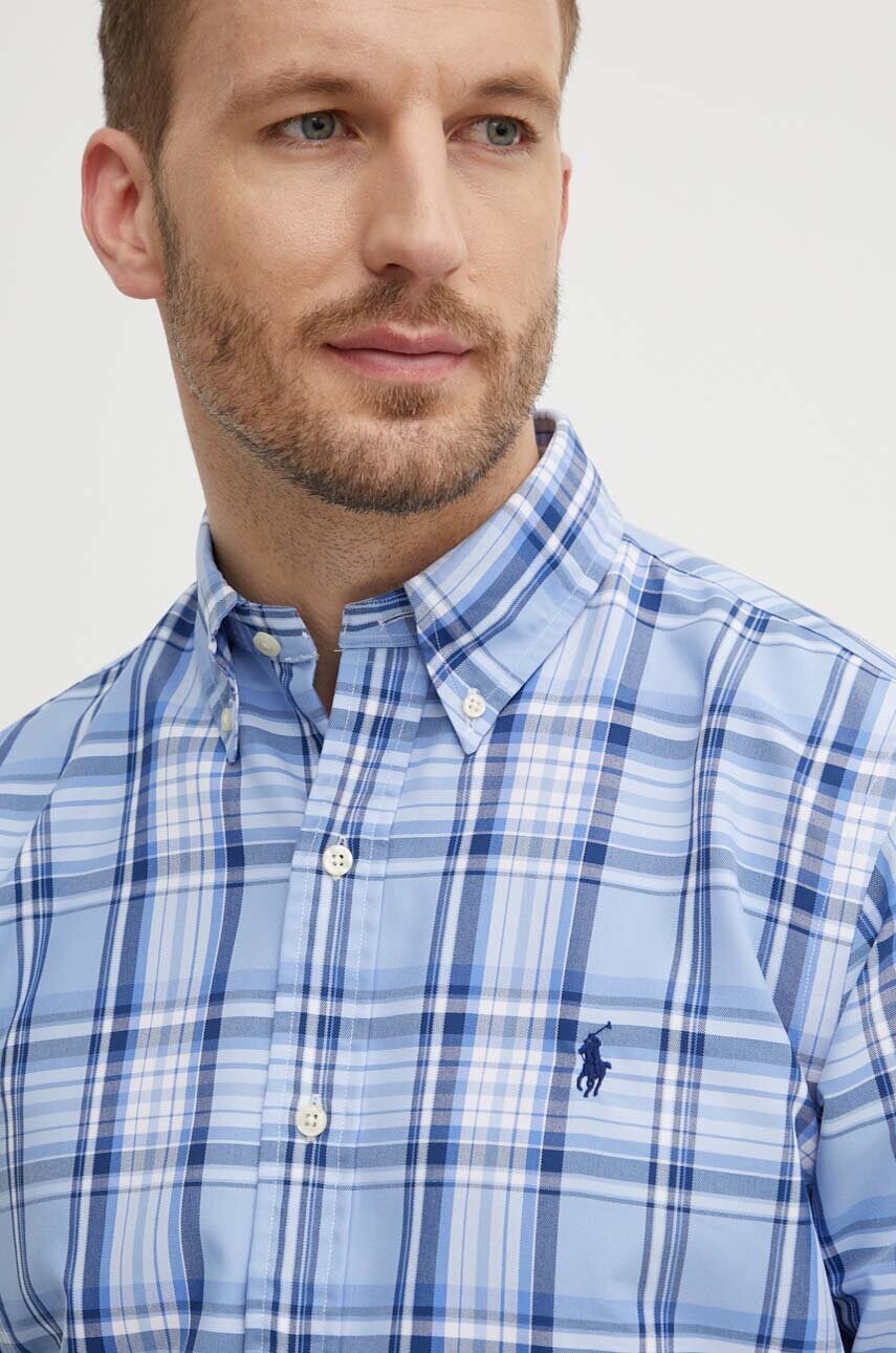 Риза Polo Ralph Lauren мъжка в синьо със стандартна кройка с яка с копче 710944617, Син
Риза Polo Ralph Lauren мъжка в синьо със стандартна кройка с яка с копче 710944617, Син