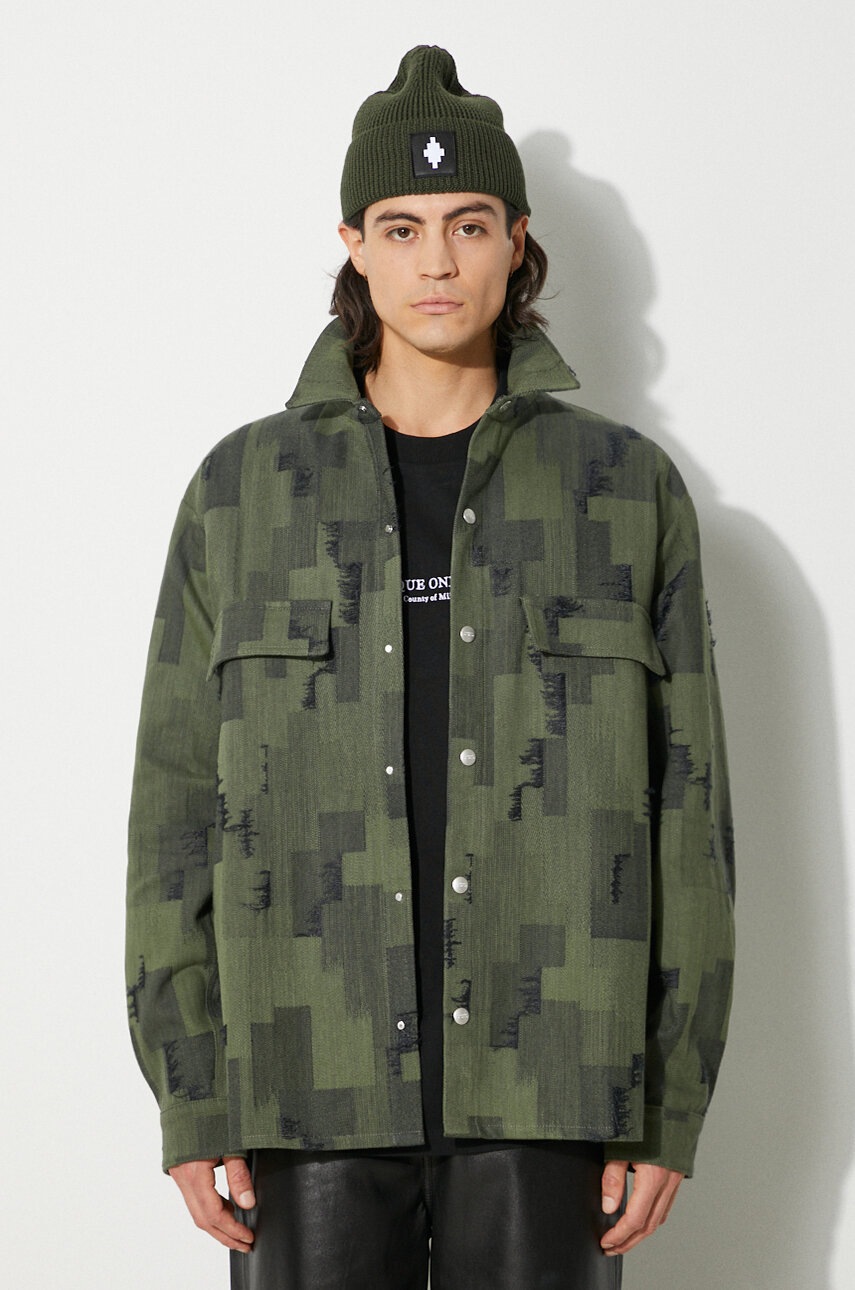 Яке тип риза Marcelo Burlon AOP Cross Overshirt в зелено преходен модел CMES005F24FAB0015810, Зелен
Яке тип риза Marcelo Burlon AOP Cross Overshirt в зелено преходен модел CMES005F24FAB0015810, Зелен
