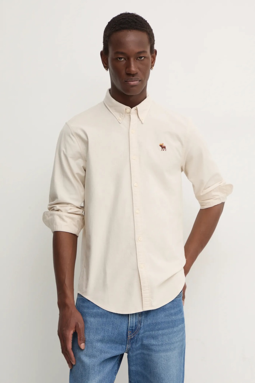 Риза Abercrombie & Fitch мъжка в бежово със стандартна кройка с яка с копче KI125-4185, Бежов
Риза Abercrombie & Fitch мъжка в бежово със стандартна кройка с яка с копче KI125-4185, Бежов
