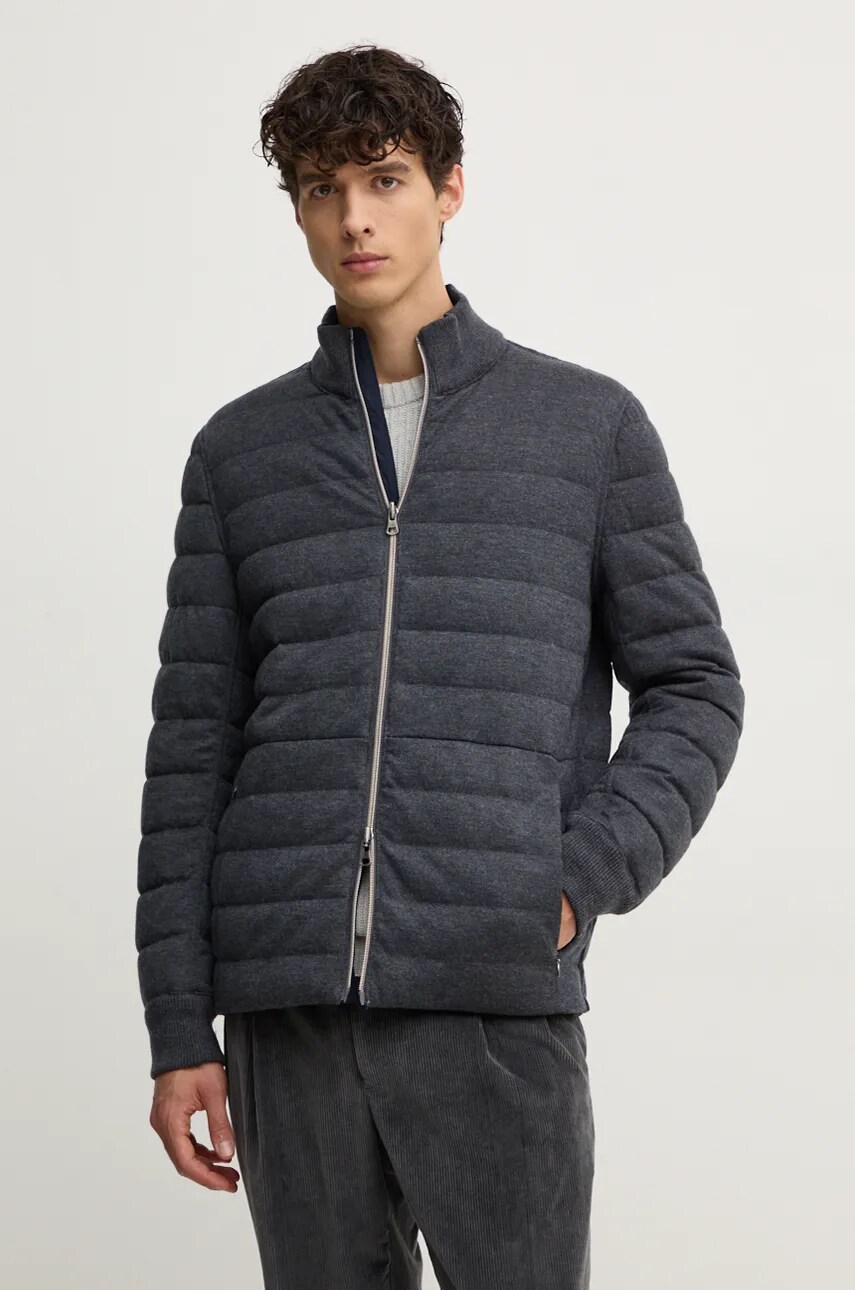 Пухено яке с две лица с вълна Hackett London в сиво зимен модел HM403170, Сив
Пухено яке с две лица с вълна Hackett London в сиво зимен модел HM403170, Сив