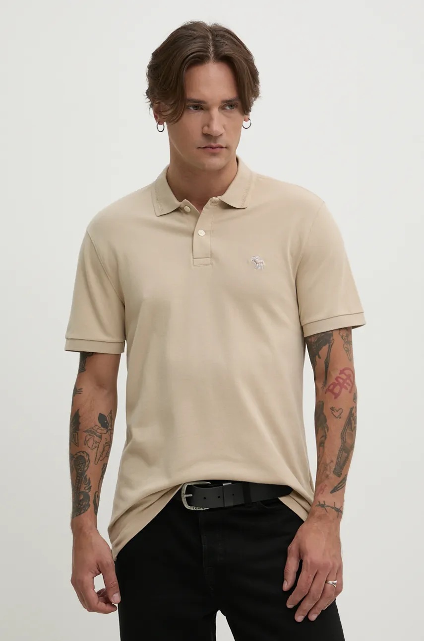 Памучна тениска с яка Abercrombie & Fitch в бежово с изчистен дизайн KI124-4381, Бежов
Памучна тениска с яка Abercrombie & Fitch в бежово с изчистен дизайн KI124-4381, Бежов