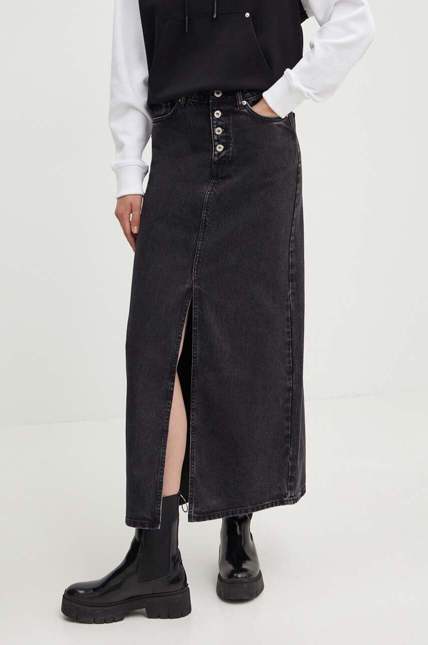Дънкова пола Karl Lagerfeld Jeans в черно дълга със стандартна кройка 245J1202, Черен
Дънкова пола Karl Lagerfeld Jeans в черно дълга със стандартна кройка 245J1202, Черен
