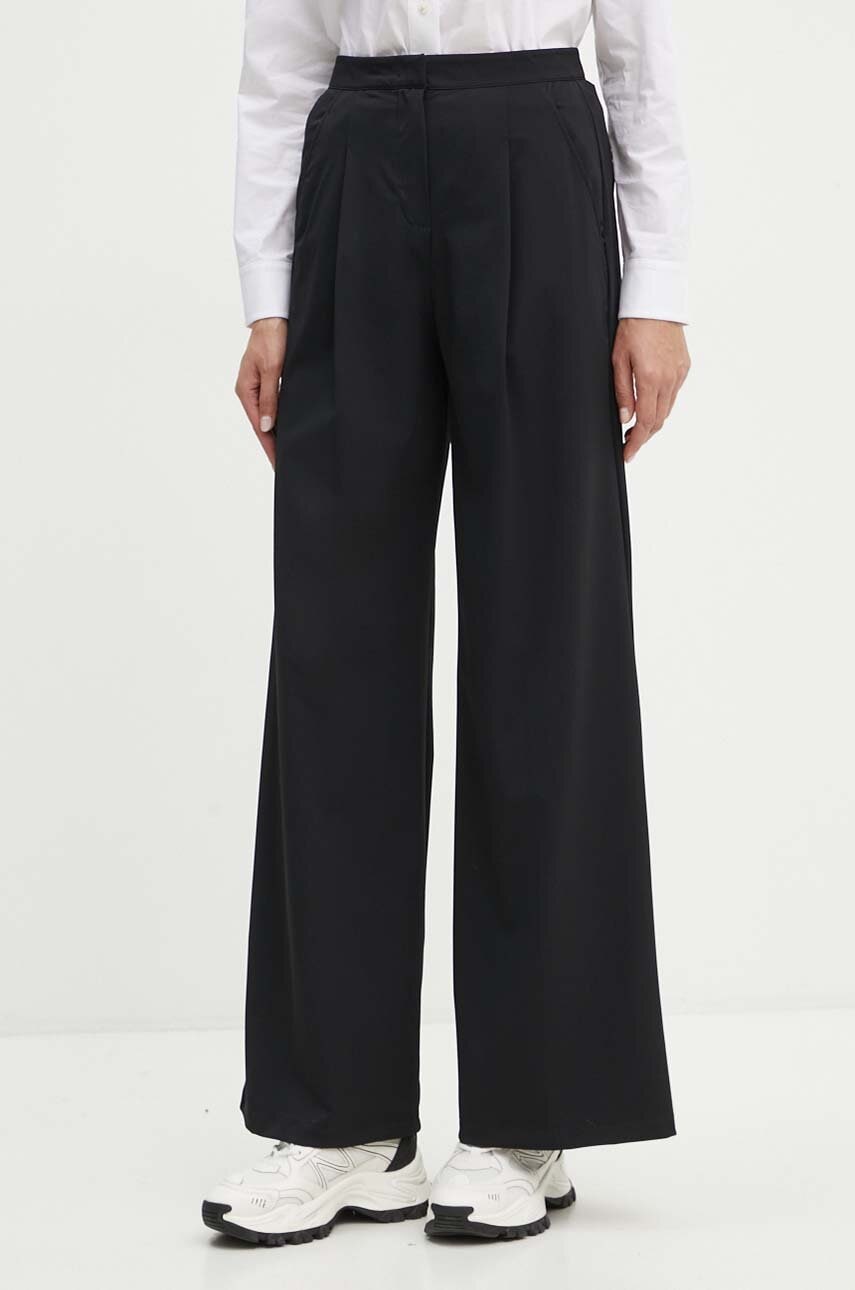 Панталон Max Mara Leisure в черно с широка каройка, с висока талия 2426786017600, Черен
Панталон Max Mara Leisure в черно с широка каройка, с висока талия 2426786017600, Черен