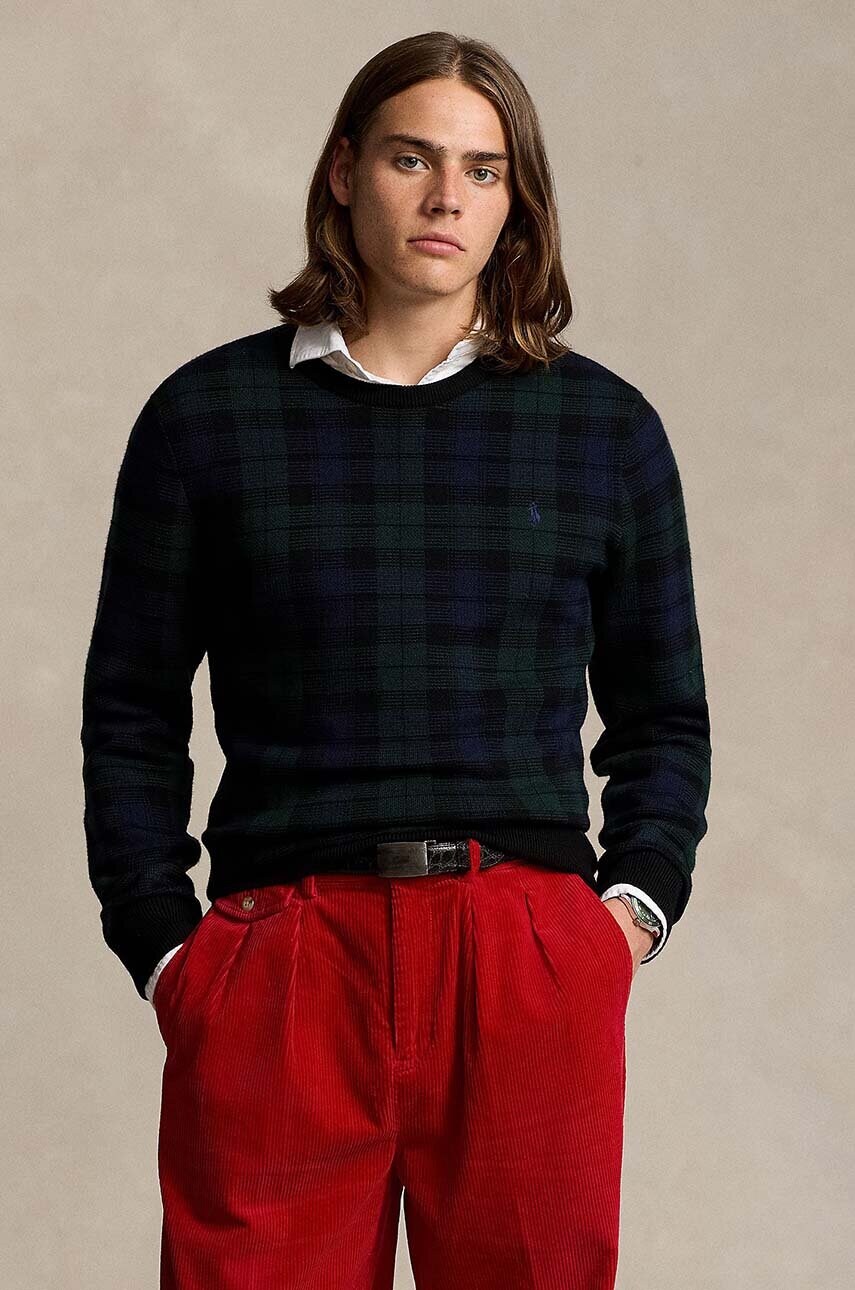Вълнен пуловер Polo Ralph Lauren мъжки в зелено от топла материя 710949279, Зелен
Вълнен пуловер Polo Ralph Lauren мъжки в зелено от топла материя 710949279, Зелен