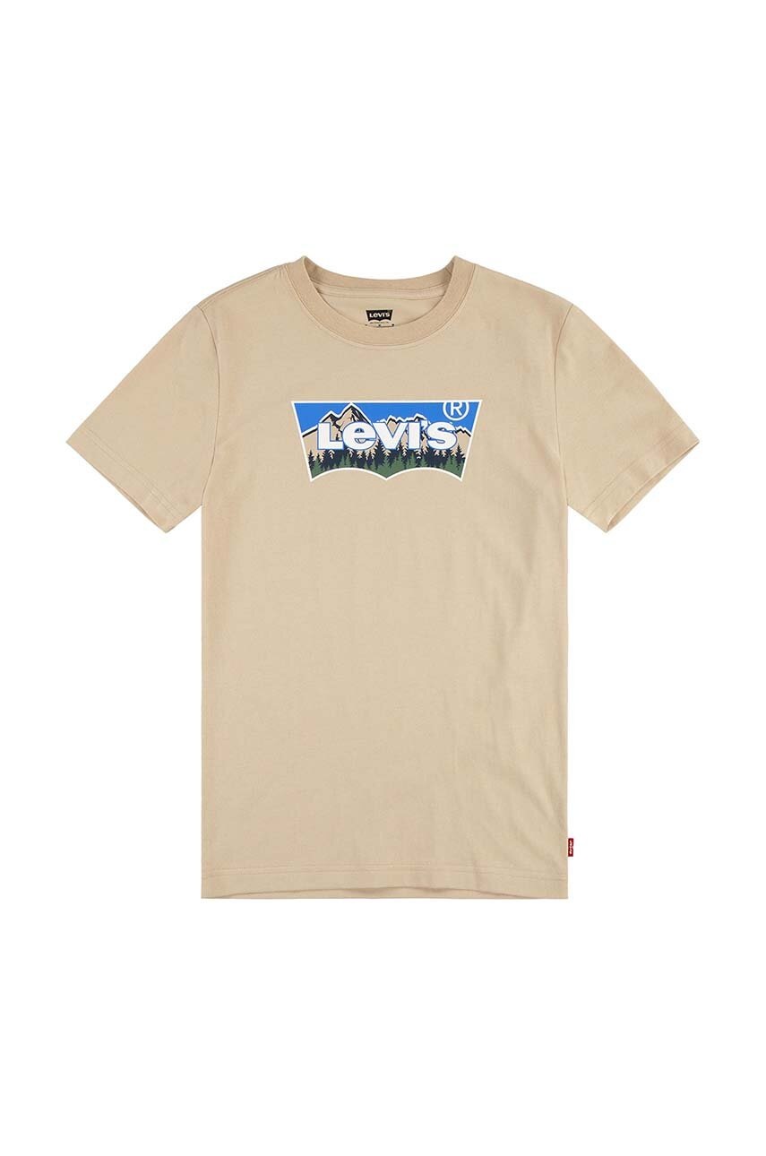 Детска памучна тениска Levi's FORESTED MOUNTAINS BATWING в бежово с принт 9EL382, Бежов
Детска памучна тениска Levi's FORESTED MOUNTAINS BATWING в бежово с принт 9EL382, Бежов