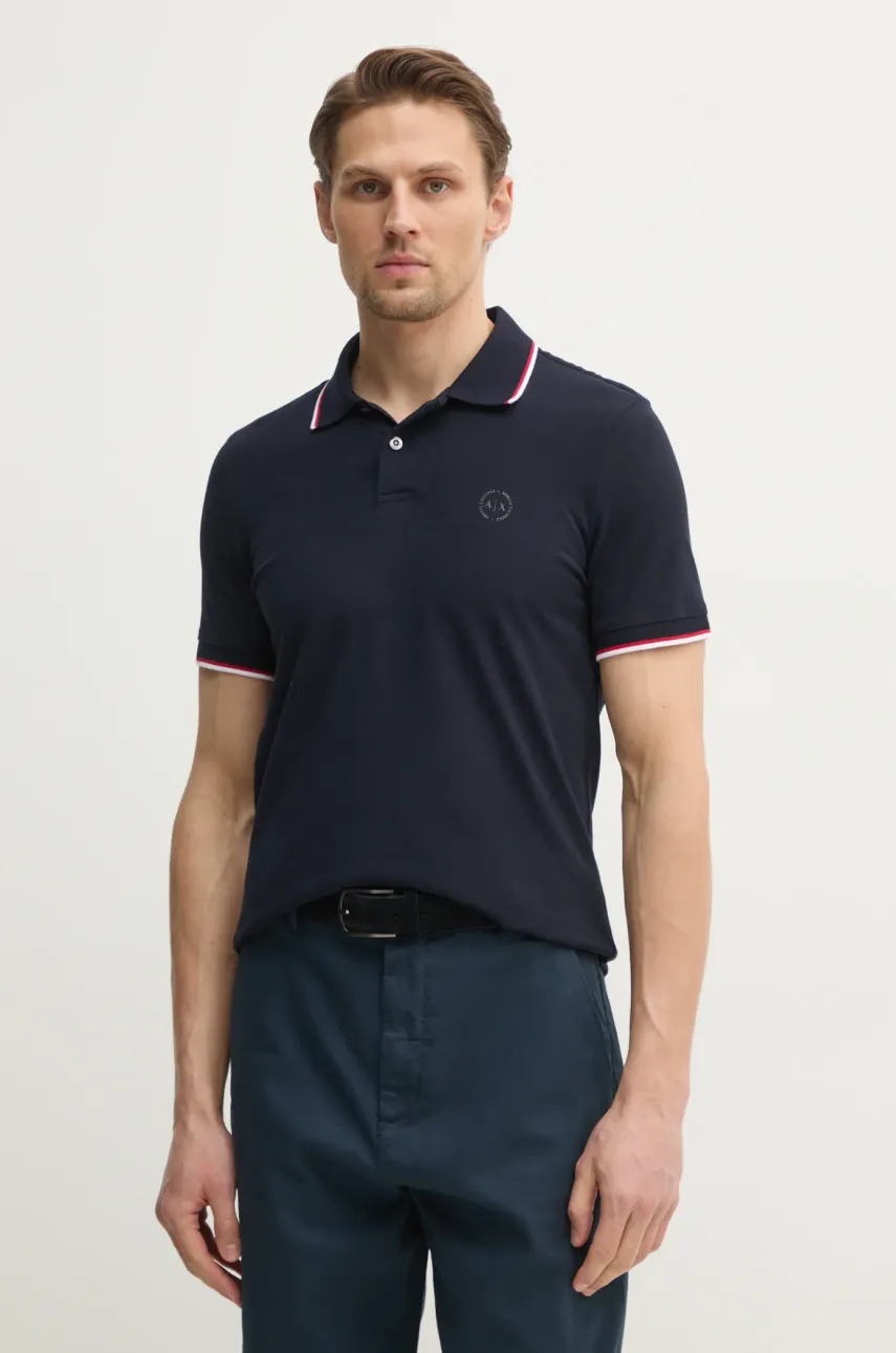 Памучна тениска с яка Armani Exchange в тъмносиньо с изчистен дизайн 8NZF75 Z8M5Z, Тъмносин
Памучна тениска с яка Armani Exchange в тъмносиньо с изчистен дизайн 8NZF75 Z8M5Z, Тъмносин