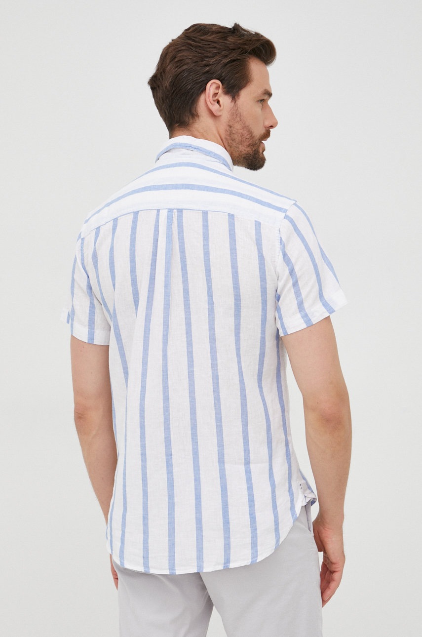 Рубашка с примесью льна Pepe Jeans Pankhurst мужская цвет белый regular классический воротник
Рубашка с примесью льна Pepe Jeans Pankhurst мужская цвет белый regular классический воротник