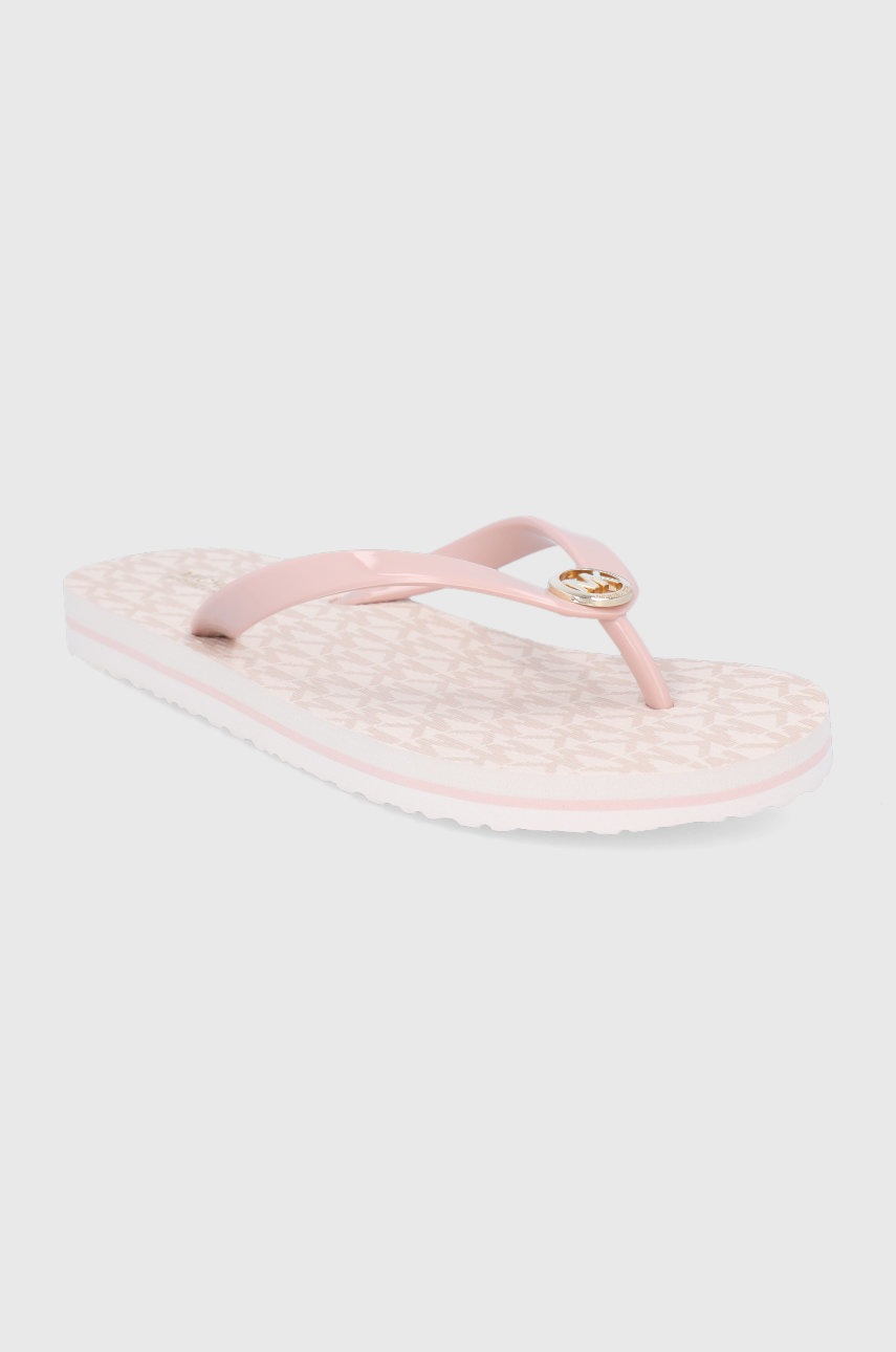 В'єтнамки MICHAEL Michael Kors Mk Flip Flop Stripe Eva жіночі колір рожевий на плоскому ходу
В'єтнамки MICHAEL Michael Kors Mk Flip Flop Stripe Eva жіночі колір рожевий на плоскому ходу