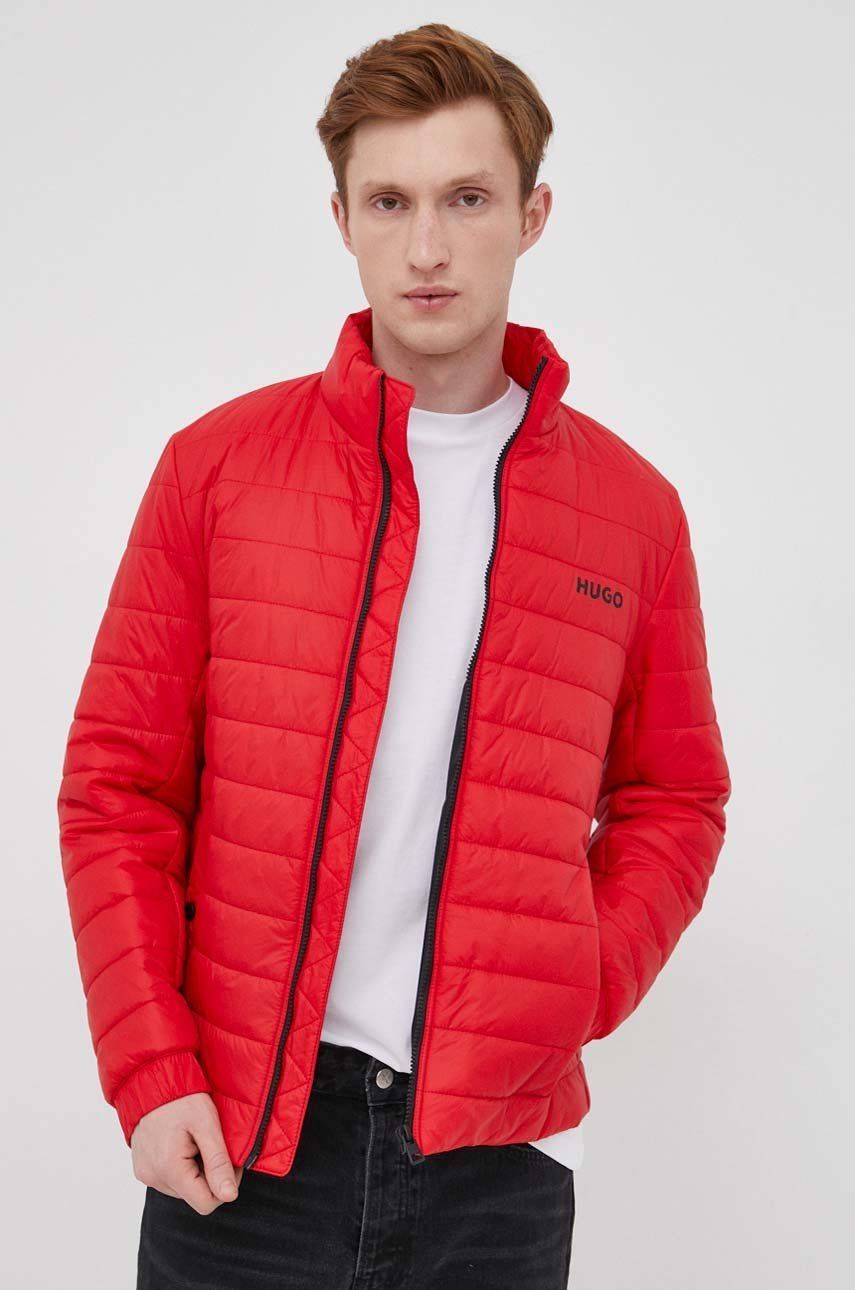 

Куртка HUGO чоловіча колір червоний зимова