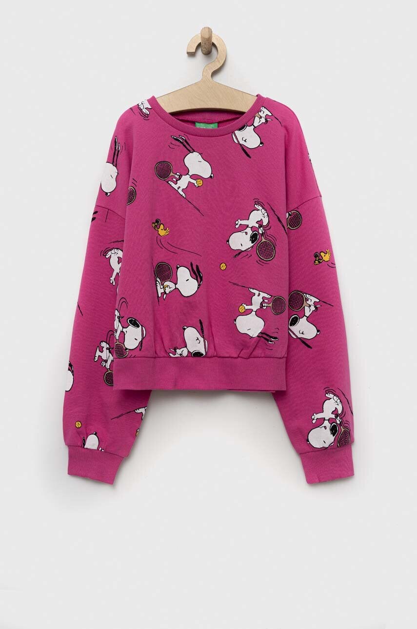 Дитяча бавовняна кофта United Colors of Benetton x Peanuts колір рожевий візерунок
Дитяча бавовняна кофта United Colors of Benetton x Peanuts колір рожевий візерунок