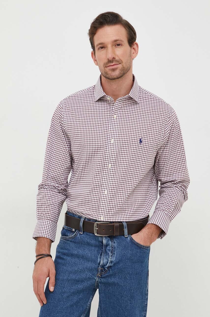 Хлопковая рубашка Polo Ralph Lauren мужская цвет красный slim классический воротник
Хлопковая рубашка Polo Ralph Lauren мужская цвет красный slim классический воротник