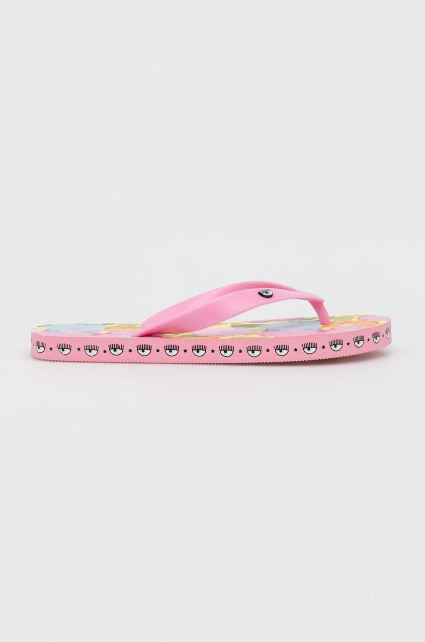 Вьетнамки Chiara Ferragni CF3163_240 женские цвет розовый на плоском ходу CF FLIP-FLOP LOGOMANIA
Вьетнамки Chiara Ferragni CF3163_240 женские цвет розовый на плоском ходу CF FLIP-FLOP LOGOMANIA