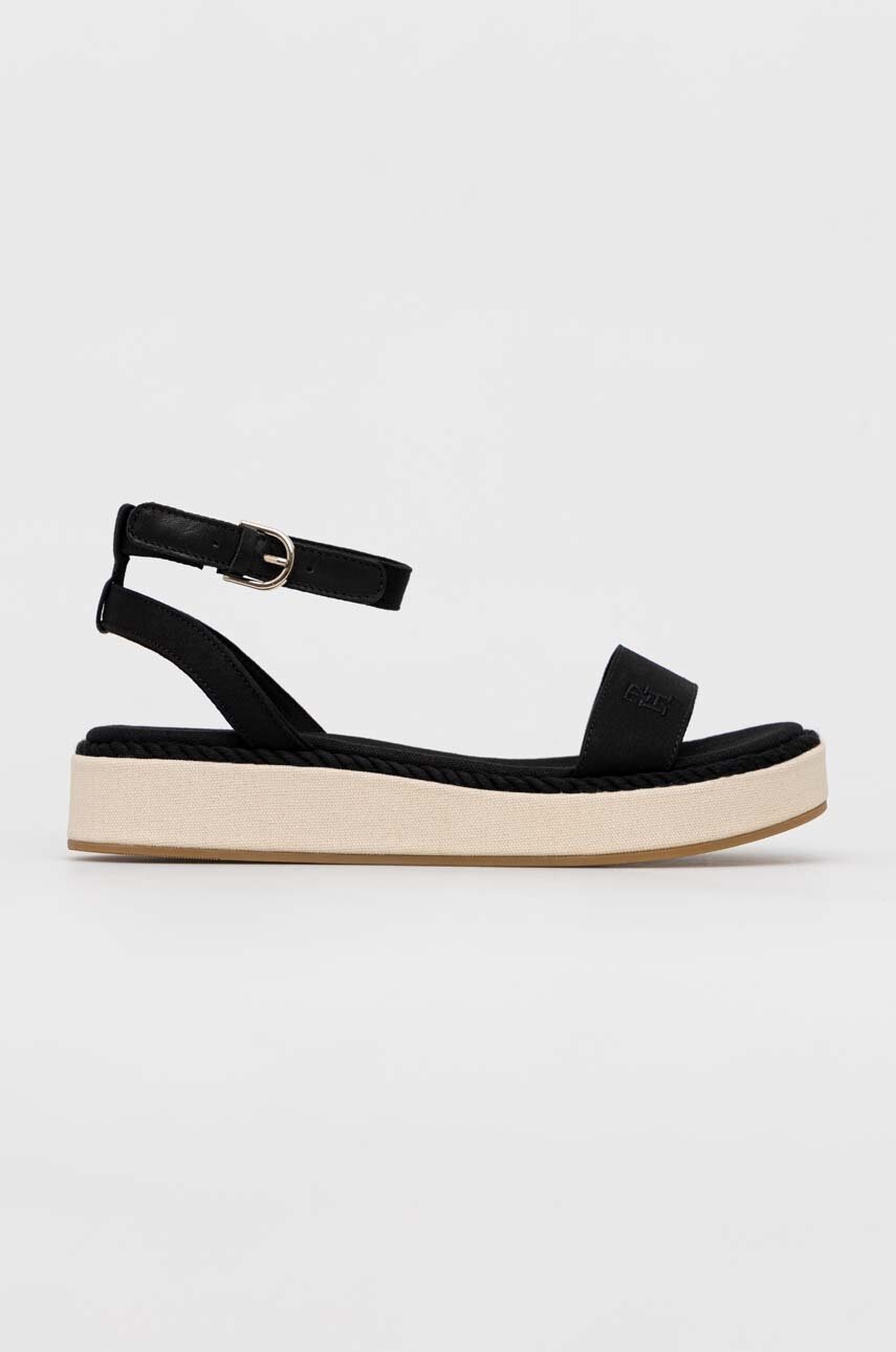 Сандалии Tommy Hilfiger ROPE FLATFORM женские цвет чёрный на платформе FW0FW07019
Сандалии Tommy Hilfiger ROPE FLATFORM женские цвет чёрный на платформе FW0FW07019
