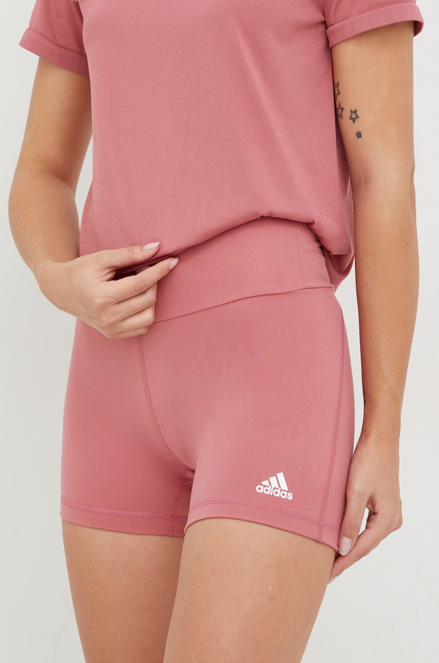 Шорти для йоги adidas Performance Yoga Essentials жіночі колір рожевий однотонні висока посадка
Шорти для йоги adidas Performance Yoga Essentials жіночі колір рожевий однотонні висока посадка