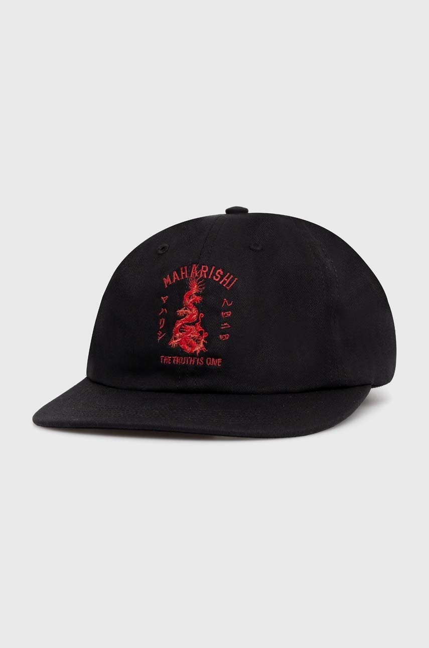 Памучна шапка с козирка Maharishi Dragon Anniversary Cap в черно с апликация 1276.BLACK, Черен
Памучна шапка с козирка Maharishi Dragon Anniversary Cap в черно с апликация 1276.BLACK, Черен