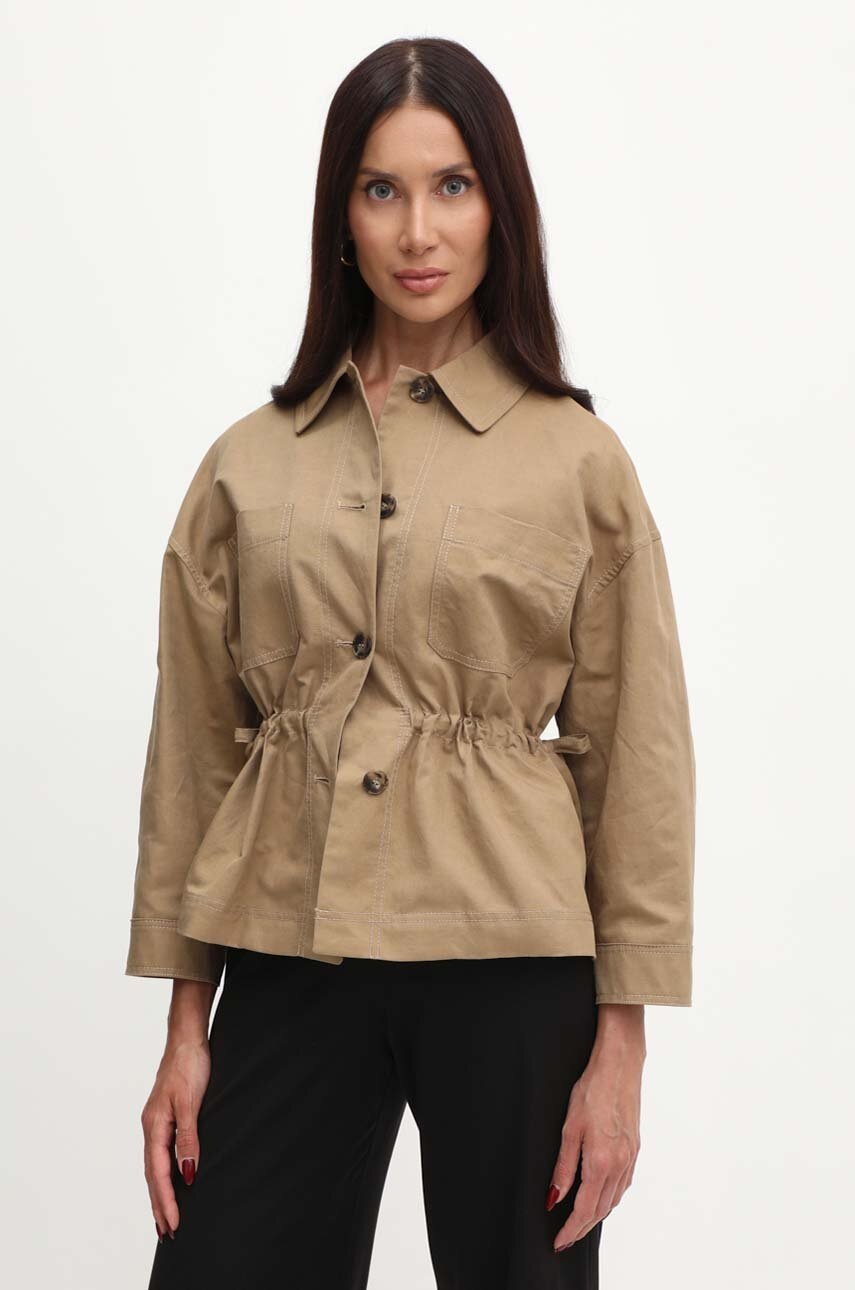 Яке с лен Weekend Max Mara в бежово преходен модел с уголемена кройка 2415041092600, Бежов
Яке с лен Weekend Max Mara в бежово преходен модел с уголемена кройка 2415041092600, Бежов