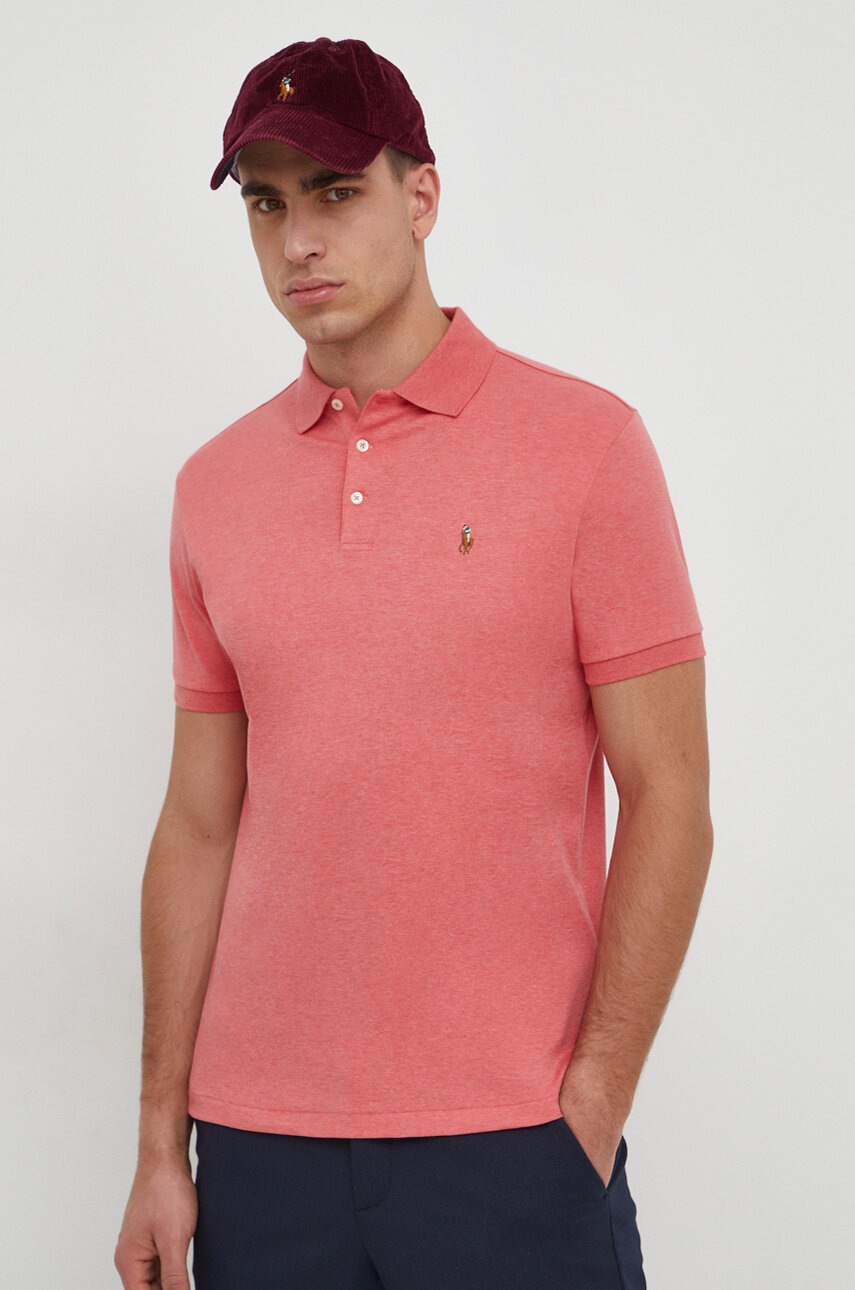 Памучна тениска с яка Polo Ralph Lauren в розово с изчистен дизайн 710704319, Розов
Памучна тениска с яка Polo Ralph Lauren в розово с изчистен дизайн 710704319, Розов