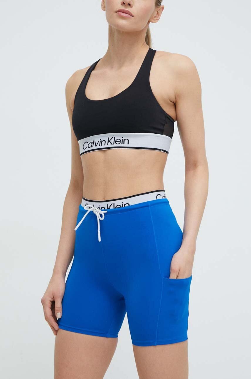 Къс панталон за трениране Calvin Klein Performance в синьо с принт с висока талия, Син
Къс панталон за трениране Calvin Klein Performance в синьо с принт с висока талия, Син