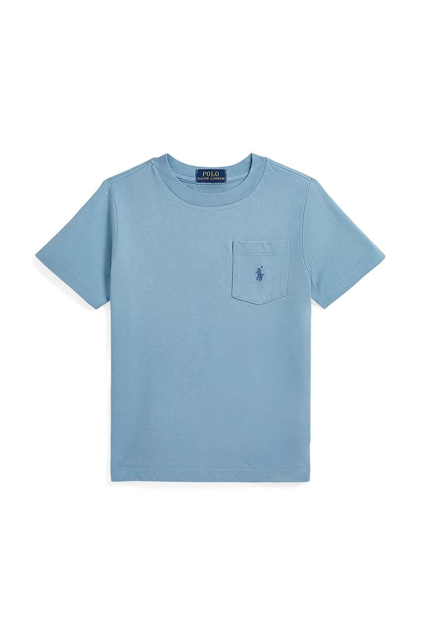 Детска памучна тениска Polo Ralph Lauren в синьо с изчистен дизайн 322942066004, Син
Детска памучна тениска Polo Ralph Lauren в синьо с изчистен дизайн 322942066004, Син