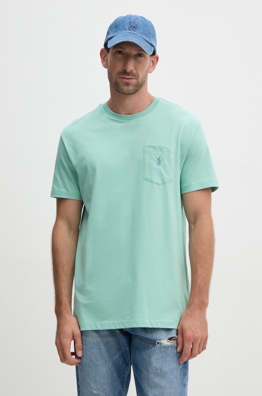 Памучна тениска Polo Ralph Lauren в зелено с изчистен дизайн 710704248, Зелен
Памучна тениска Polo Ralph Lauren в зелено с изчистен дизайн 710704248, Зелен