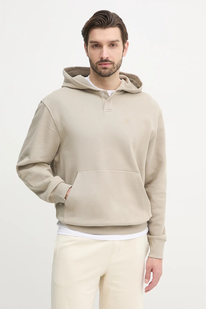 Памучен суичър Calvin Klein Jeans в бежово с качулка с изчистен дизайн J30J327227, Бежов
Памучен суичър Calvin Klein Jeans в бежово с качулка с изчистен дизайн J30J327227, Бежов