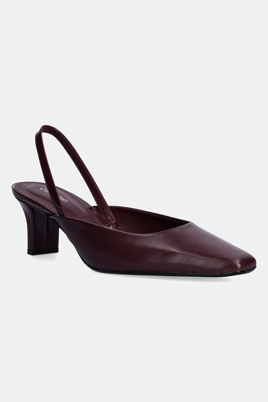 Кожени обувки с дебел ток Calvin Klein HEEL SLING PUMP 50 - LTH в бордо с дебел ток с отворена пета HW0HW02267
Кожени обувки с дебел ток Calvin Klein HEEL SLING PUMP 50 - LTH в бордо с дебел ток с отворена пета HW0HW02267