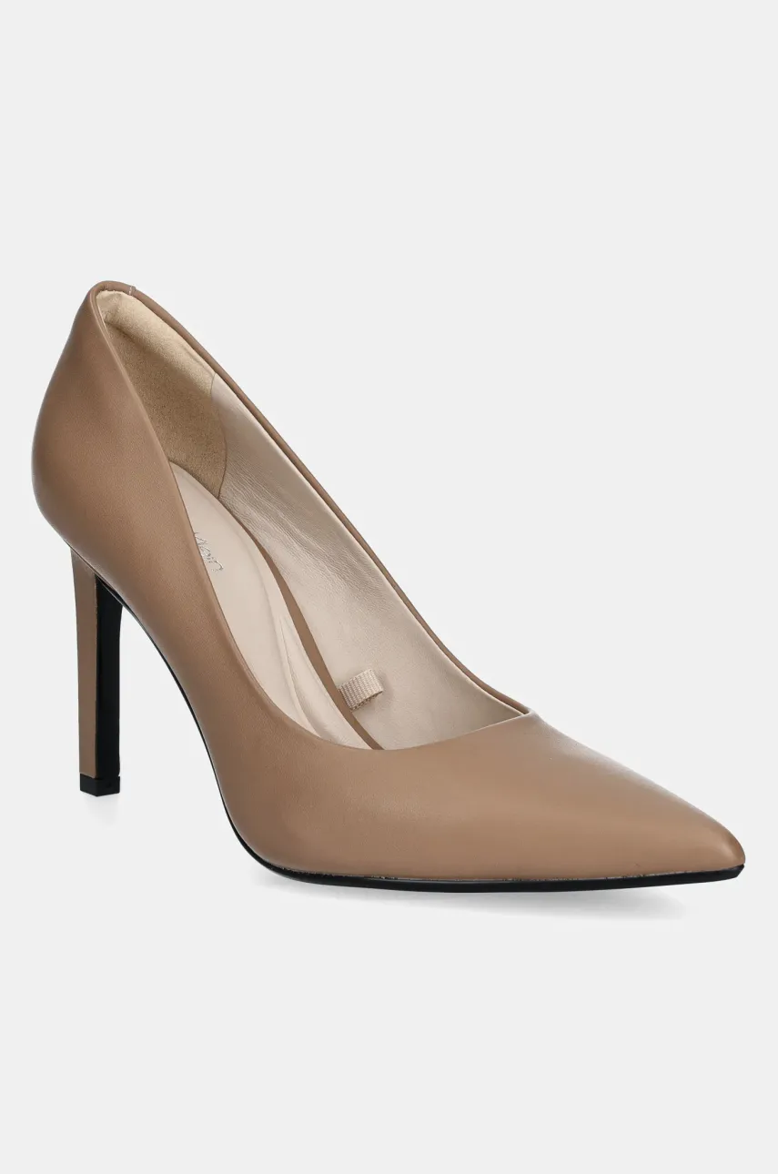 Кожени обувки с тънък ток Calvin Klein HEEL PUMP 90 - LTH в кафяво HW0HW02336, Кафяв
Кожени обувки с тънък ток Calvin Klein HEEL PUMP 90 - LTH в кафяво HW0HW02336, Кафяв