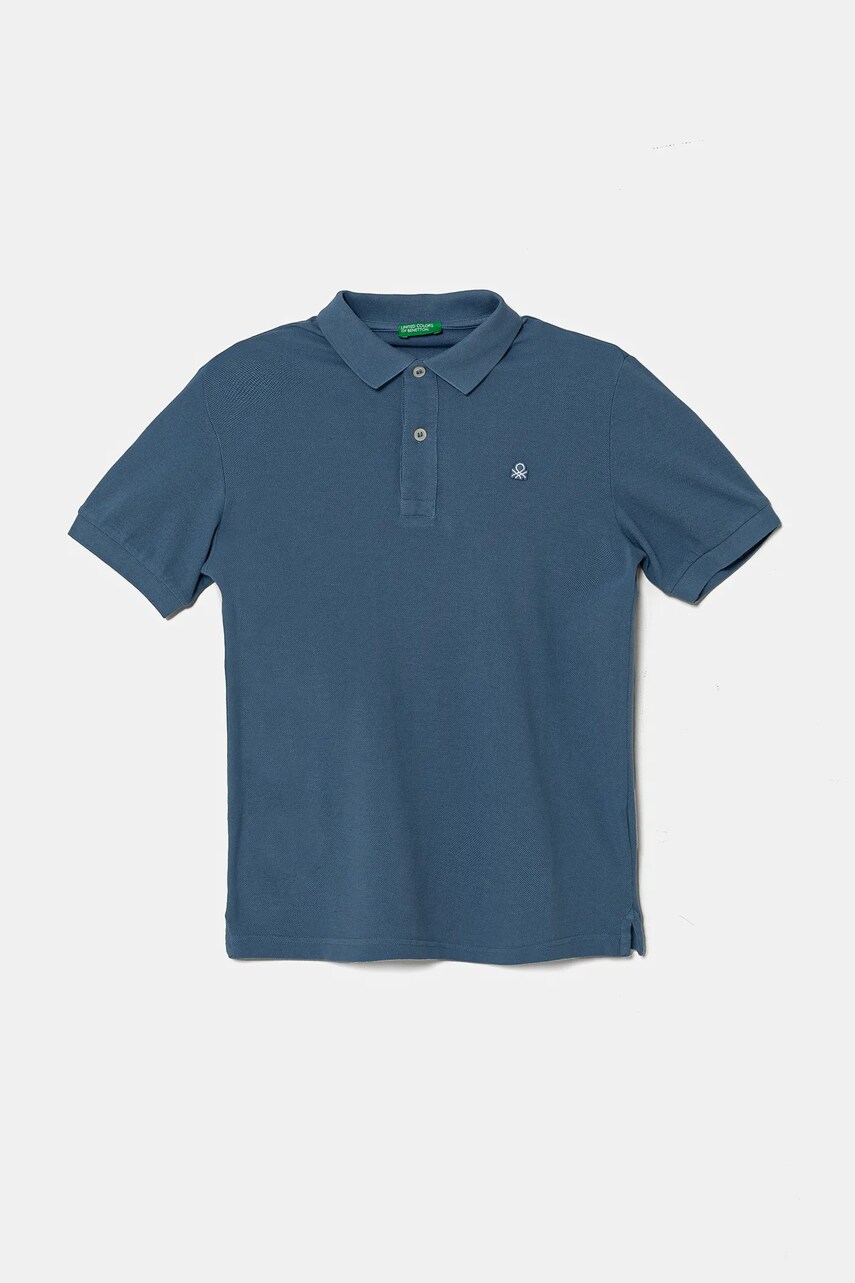 Детска памучна тениска с яка United Colors of Benetton в синьо с изчистен дизайн 3089C300Q, Син
Детска памучна тениска с яка United Colors of Benetton в синьо с изчистен дизайн 3089C300Q, Син