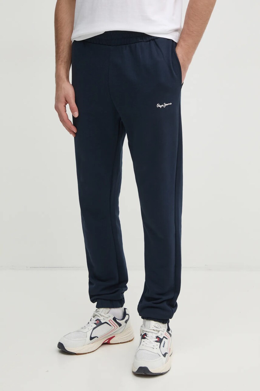Памучен спортен панталон Pepe Jeans DUKE JOGGER в тъмносиньо с изчистен дизайн PM211865, Тъмносин
Памучен спортен панталон Pepe Jeans DUKE JOGGER в тъмносиньо с изчистен дизайн PM211865, Тъмносин