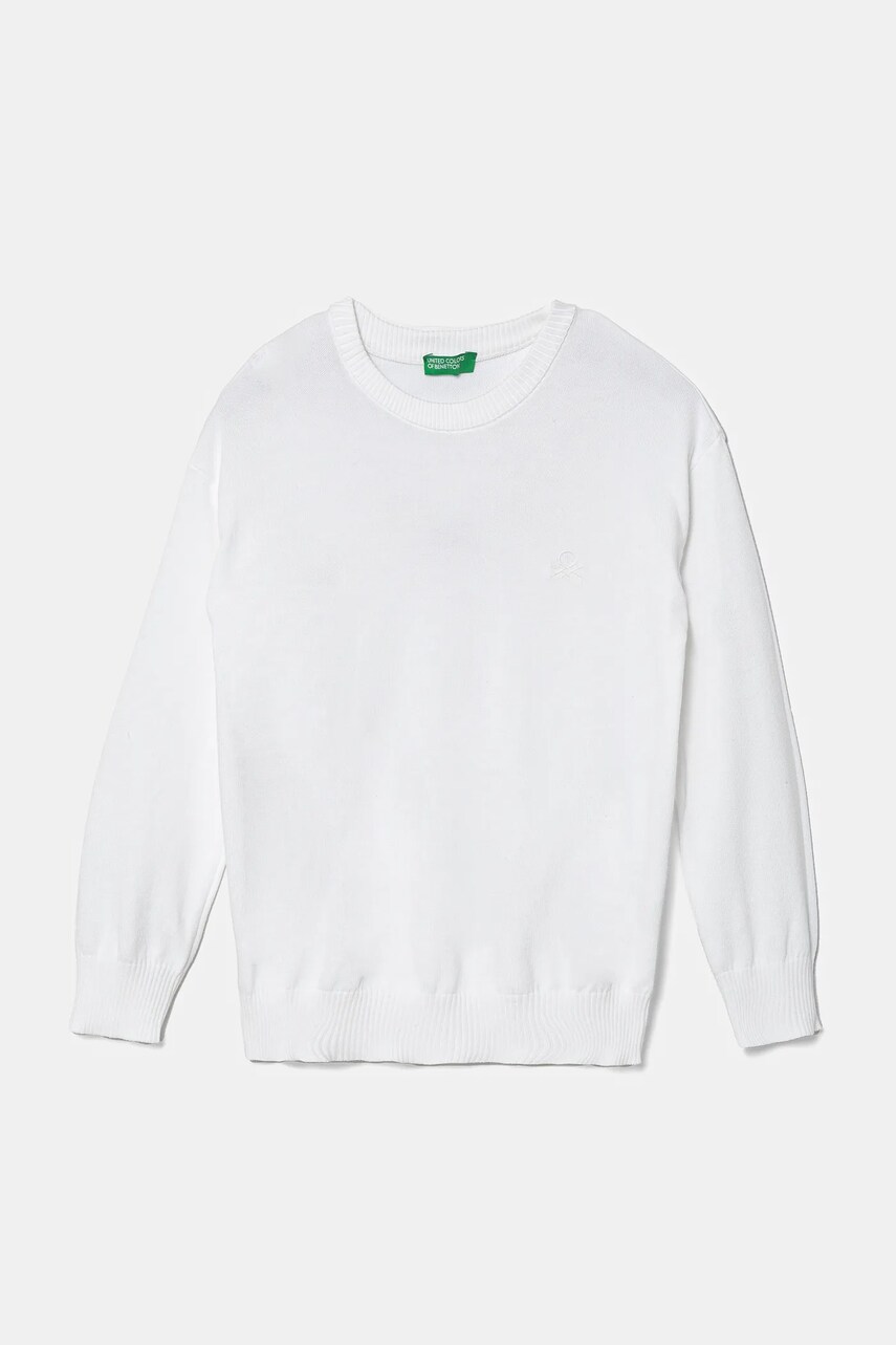 Детски памучен пуловер United Colors of Benetton в бяло от лека материя 1098C107W, Бял
Детски памучен пуловер United Colors of Benetton в бяло от лека материя 1098C107W, Бял